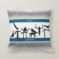 Gymnastics Pillow for Boys with His Name