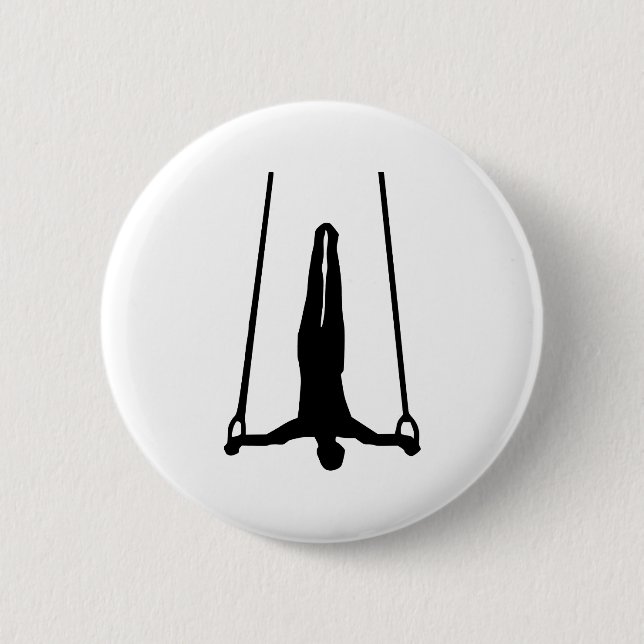 Gymnastics Pinback Button (Front)