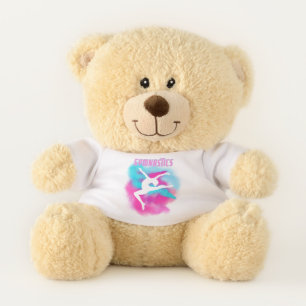 Gymnastics Pink and Blue Color Bomb Teddy Bear