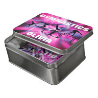 Gymnastics Pink & Purple Swirl Jigsaw Puzzle