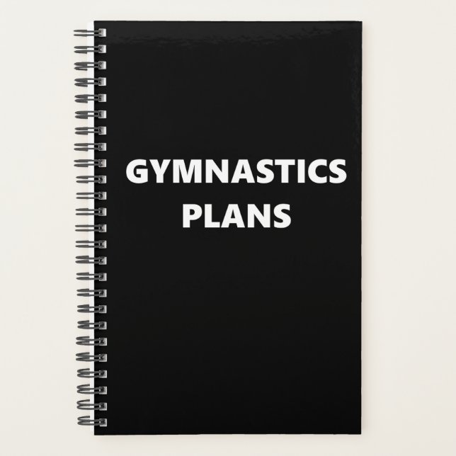 Gymnastics Planner Sports Theme Gymnastics Plans (Front)