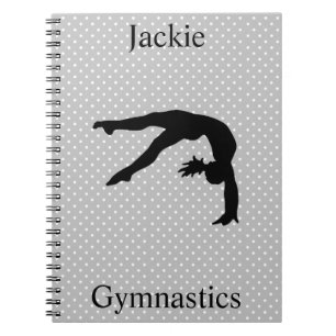 Gymnastics Polka Dot Notebook