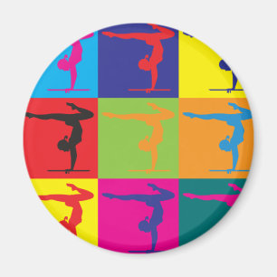 Gymnastics Pop Art Magnet