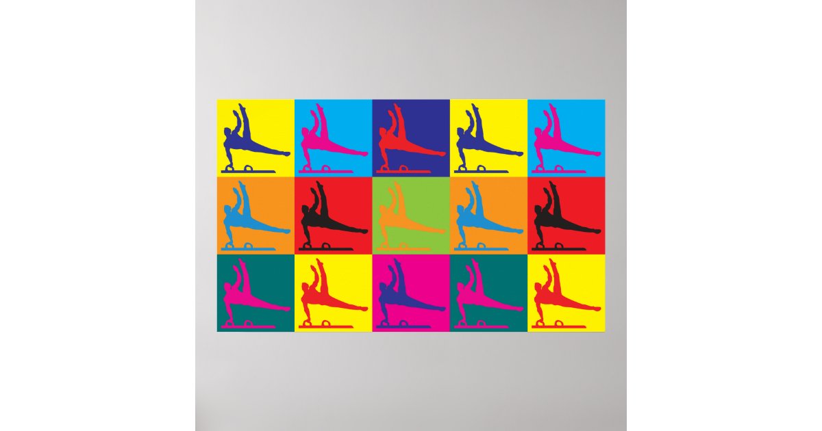 Gymnastics Pop Art Poster | Zazzle