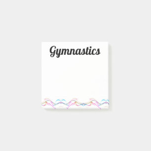 Gymnastics Post-It Notes 3x3 Swirls of Color