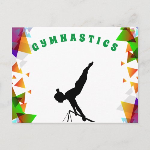 Gymnastics Postcard for Girls who love Gymnastics