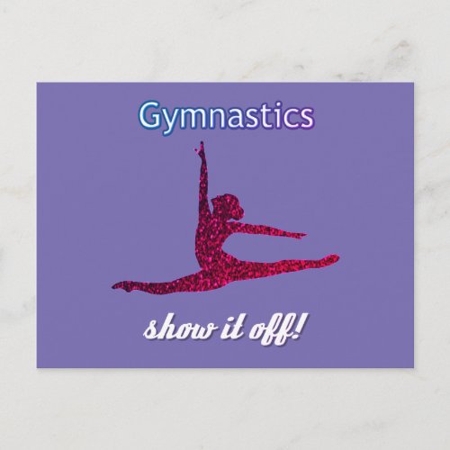 Gymnastics Postcard for Girls who love Gymnastics