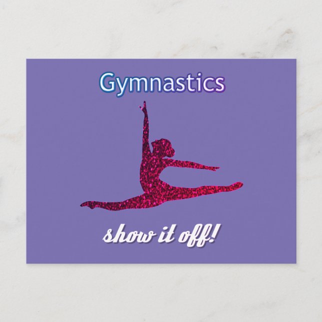 Gymnastics Postcard for Girls who love Gymnastics! (Front)