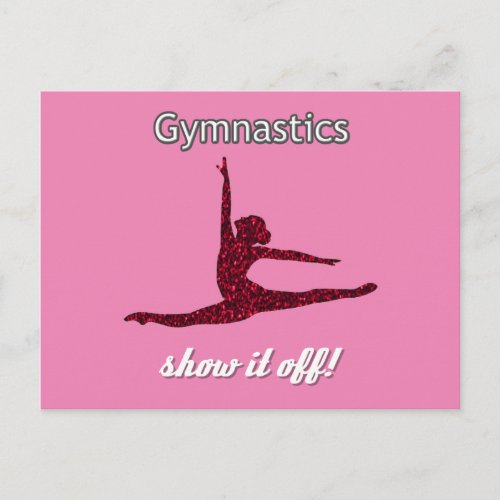 Gymnastics Postcard for Girls who love Gymnastics