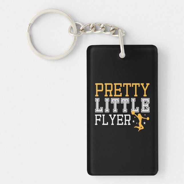 Gymnastics Pretty Little Flyer Keychain (Front)