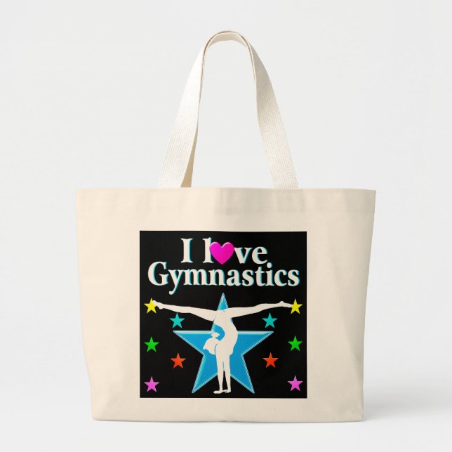 GYMNASTICS PRINCESS LARGE TOTE BAG (Front)