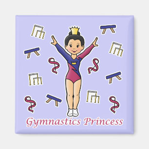 Gymnastics Princess Magnet