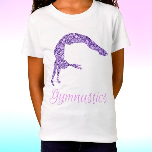 Gymnastics Purple Lilac Shimmer T_Shirt