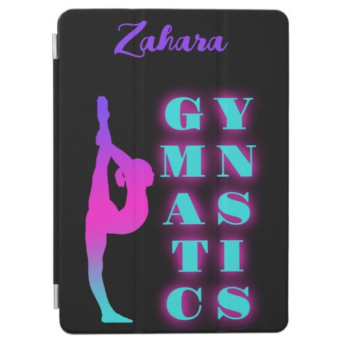 Gymnastics Purple Pink Turquoise Ombre iPad Air Cover