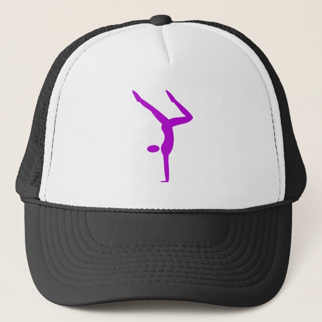 Gymnastics - Purple Trucker Hat (Front)