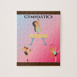 Gymnastics puzzle for girl's.