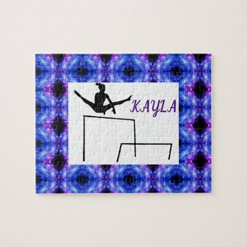 Gymnastics puzzle for girls personalized