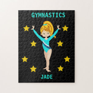 GYMNASTICS PUZZLE FOR GIRLS PERSONALIZED.