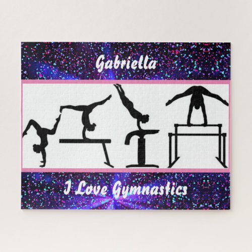 Gymnastics Puzzle _ I Love Gymnastics w Name