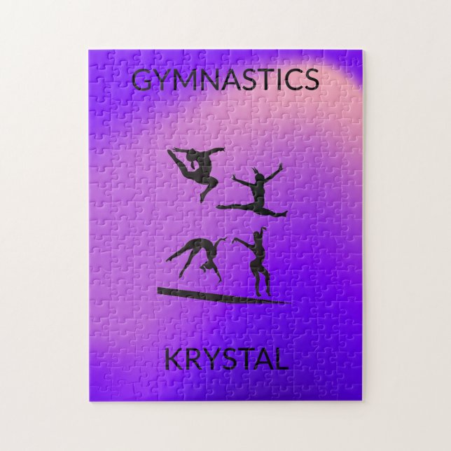 GYMNASTICS PUZZLE PERSONALIZED! (Vertical)