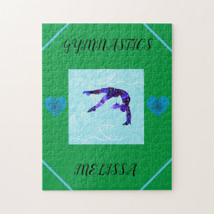 GYMNASTICS puzzle personalized.