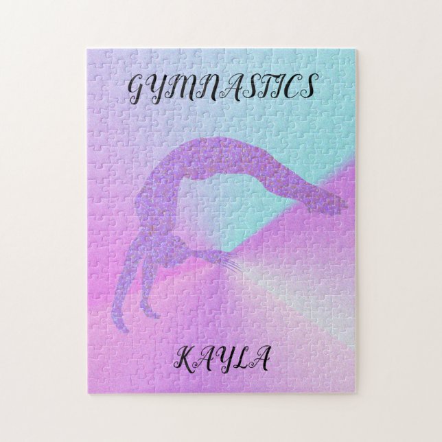 GYMNASTICS PUZZLE PERSONALIZED! (Vertical)