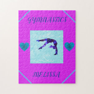 GYMNASTICS puzzle personalized.