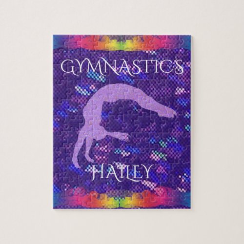 GYMNASTICS puzzle with custom name