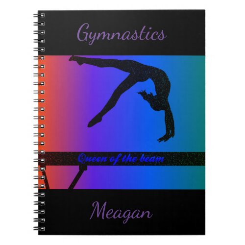 Gymnastics Queen of the beam  Notebook