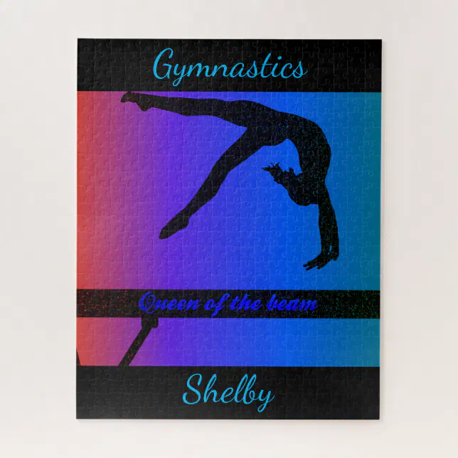 Gymnastics Queen of the Beam Puzzle Zazzle