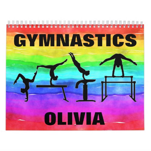 Gymnastics Rainbow Calendar