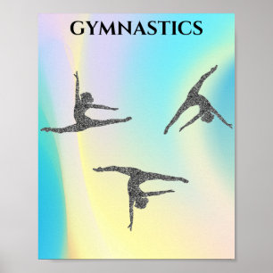 " GYMNASTICS" rainbow Jigsaw Puzzle Poster