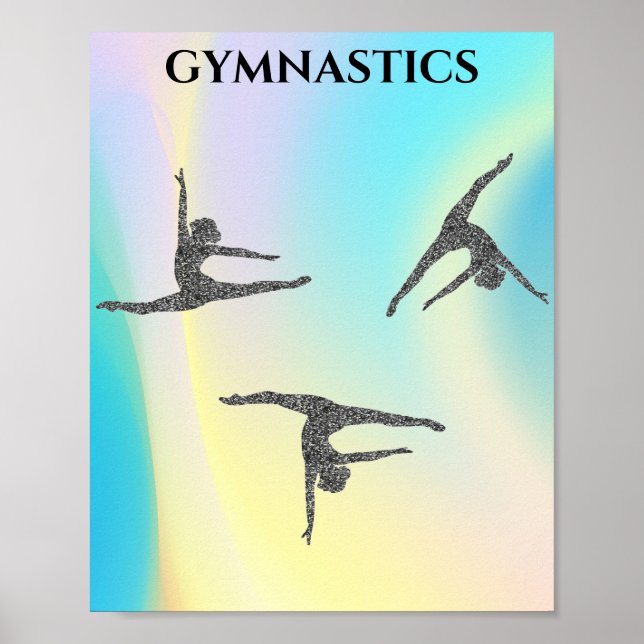 " GYMNASTICS" rainbow  Jigsaw Puzzle Poster (Front)