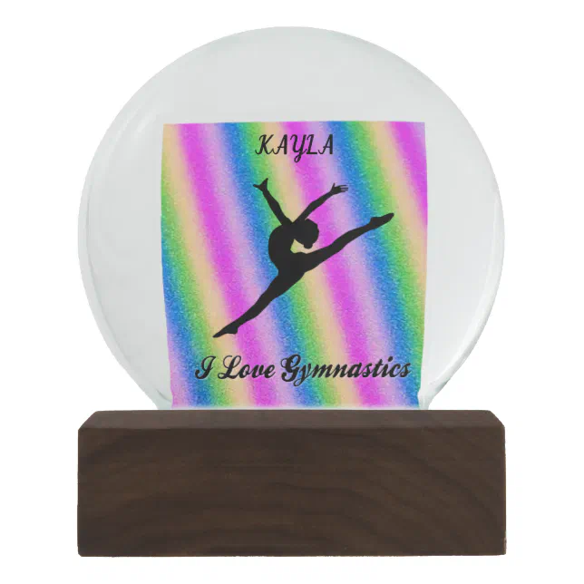 INSPIRING GYMNAST PERSONALIZED SNOW GLOBE