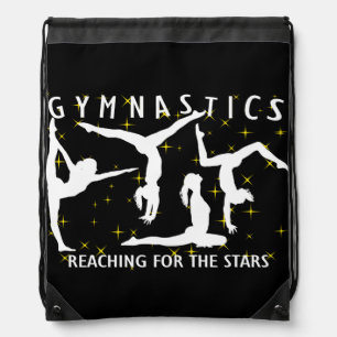 Gymnastics Reaching For The Stars Drawstring Bag