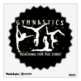 Gymnastics Reaching For The Stars Wall Sticker
