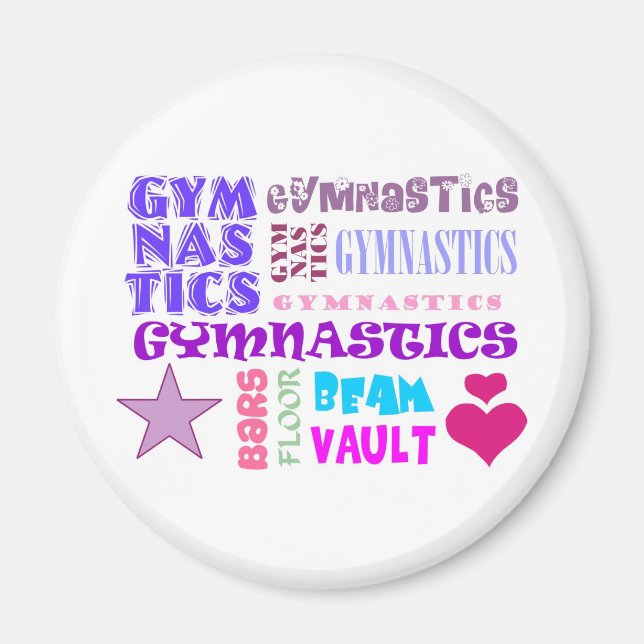 Gymnastics Repeating Magnet (Front)