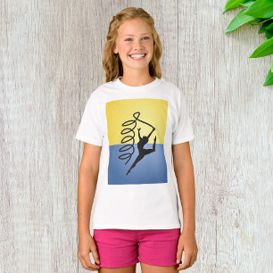 Gymnastics Ribbon Routine Girls T-Shirt