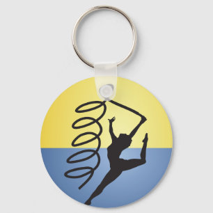 Gymnastics Ribbon Routine Keychain