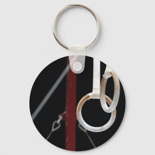 Gymnastics rings keychain