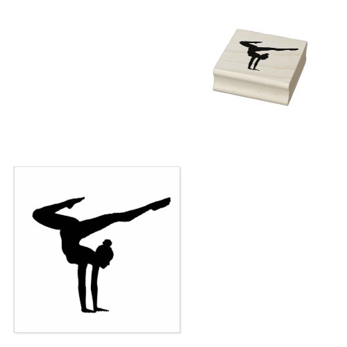 Gymnastics  rubber stamp