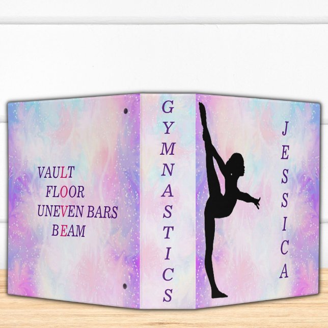 Gymnastics School Binder for Girls Personalized (Creator Uploaded)