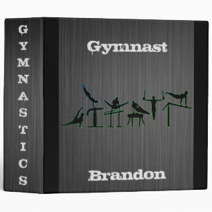 Gymnastics School Binders for Boys - Personalized