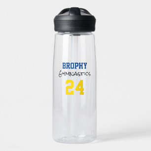 Gymnastics SCHOOL Colors YEAR Sports Team Spirit  Water Bottle