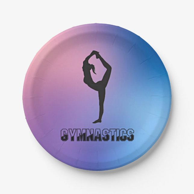 Gymnastics Scorpion Paper Plates (Front)