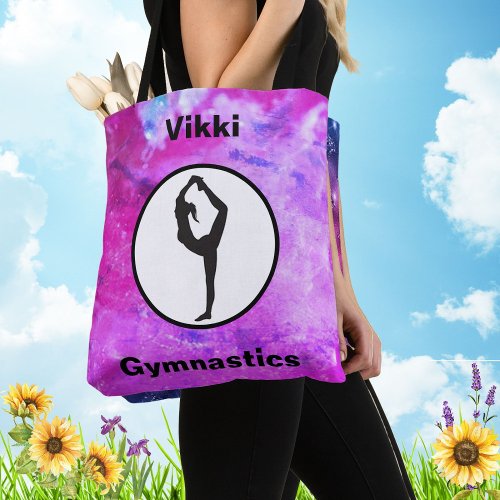 Gymnastics Scorpion Pink Watercolor Tote Bag