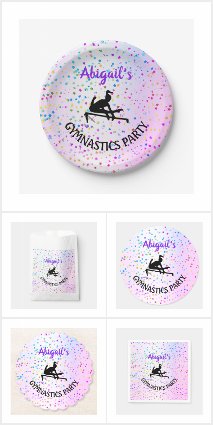 Gymnastics Shades of Color and Stars All Over 