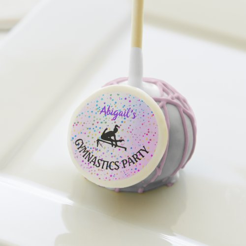 Gymnastics Shades of Color and Stars All Over Cake Pops