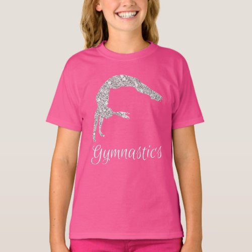 Gymnastics Silver Shimmer  T_Shirt