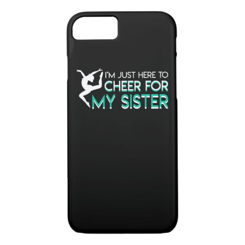 Gymnastics Sister Brother Here To Cheer iPhone 87 Case